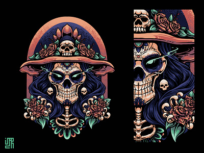 THE CATRINA branding catrina dance design dribbble dribbble shot illustration logo mexical skull mexican mexican artwork mexico mythical new drop new shot salsa shot skull ui