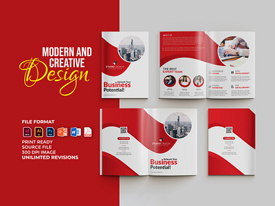 Modern Bifold Brochure Design adobe illustrator annual report brochure brochure design brochure template business brochure company profile corporate indesign magazine microsoft word modern multipurpose powerpoint professional unique