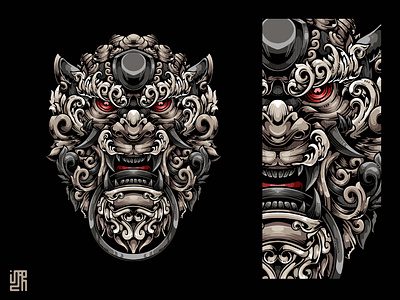 THE FOO DOG animal head animal illustration artwork branding chinese chinese artwork design dribbble foo dog foodog illustration lion dog logo mythical new shot ui