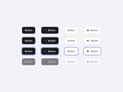 Button set app black black white button clean component dark design product design set buttons startup ui user interface