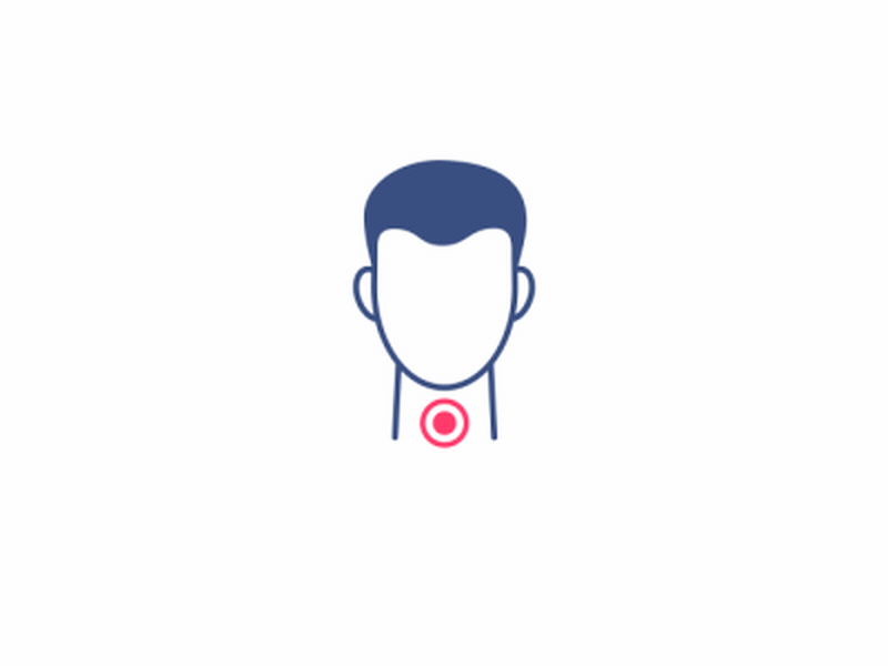 Covid Icon : Sore Throat animation boltbite corona covid design disease iconanimation issue loopable lottie mask motion graphics prevent prevention problem ui uianimation uianimations ux virus