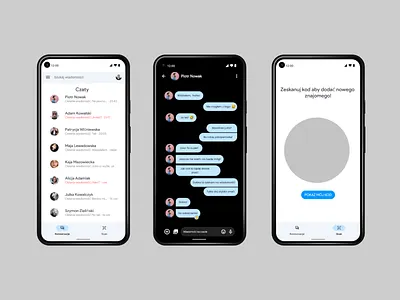 Concept chat app for Android. android app application application chat concept chat concept concept app concept app chat design google google pixel graphic design pixel poland polska ui
