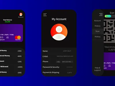 MasterCard App UX/UI Design app branding design graphic design icon logo typography ui ux vector web