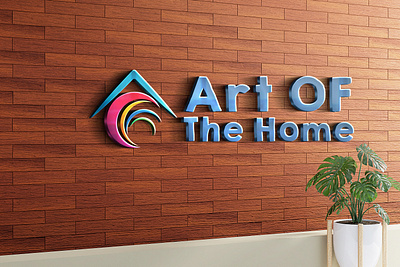 Art Of the Home Logo 3d animation branding design graphic design illustration illustrator letter logo logo logo designing motion graphics photoshop ui vector