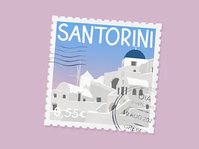 Santorini branding chic design graphic design illustration lettering logo santorini ui ux vector