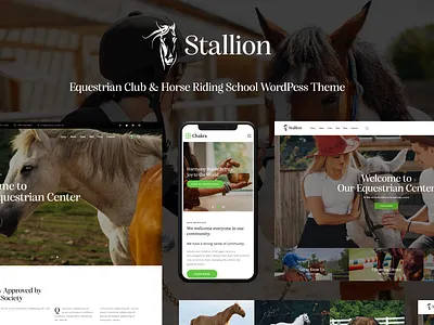 Stallion - An Equestrian Club and Horse Riding School WP Theme web design web development wordpress wordpress theme wordpress themes