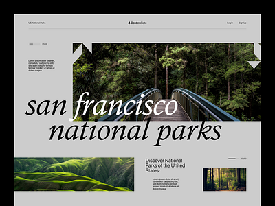 San Francisco - National Parks 3d animation branding clean design designs germany graphic design illustration landingpage logo motion graphics nature sanfranciso slider ui unlikeothers ux web website