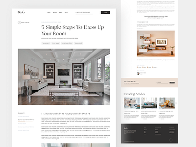 Blog Detail Page UI appdesign blog detail page blog website design illustration logo mobile app mobileapp ui uiux ux website