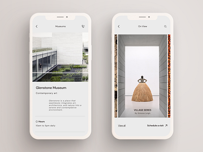 Glenstone Museum Concept art clean ui daily ui dailyui design museum ui ux visual design