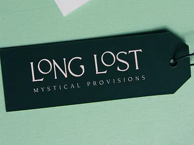 Long Lost Tag branding design mystical tag