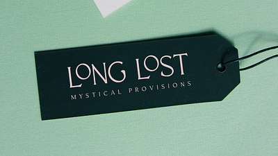 Long Lost Tag branding design mystical tag