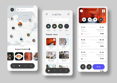 Travel App design icon ui ux