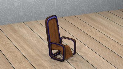 Relax chair 3d chair graphic design interior