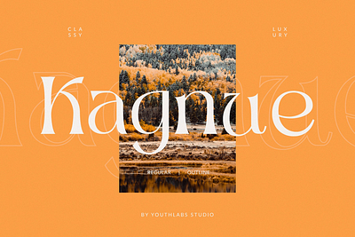 Kagnue - Modern Classy Serif Font design display font free free font freebie illustration logo type typeface vintage