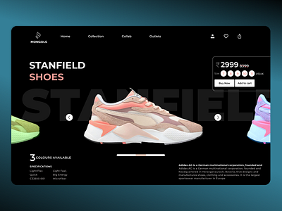 Shoe retail Merchandise page branding collab design figma graphic design logo merchandise retail shoe retail shoes ui ui ux ux web web design