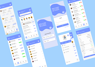 HRM - Human Resource Manager App Design app design hr hrm human resources mobile ui