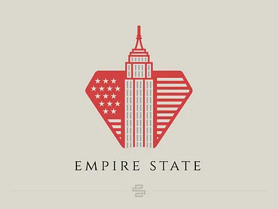 Empire State america city design empire empire state flag flat logo manhattan minimal newyork skayscraper state states united states us usa vector