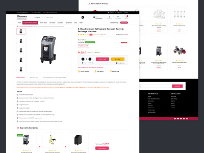 Automobile Ecommerce Web App - Product Details design design concept ui ux design ui concept ux design ux ui design web app design web application design