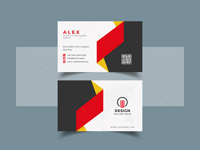 Modern visiting card template business card design creative business card design fiverr seller flyer design graphic design logo modern business card profile up work seller ux vector visiting card template