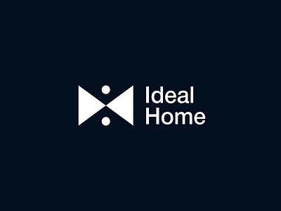 Ideal Home agency branding design graphic design home icon logo logotype minimal simple