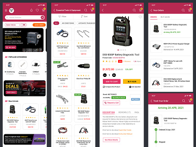 Automobile Ecommerce Mobile App automobile ecommerce mobile app design design concept ecommerce mobile app mobile application mobile ui ui ux design ui concept ux design ux ui design