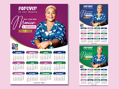 Calendar Souvenir design