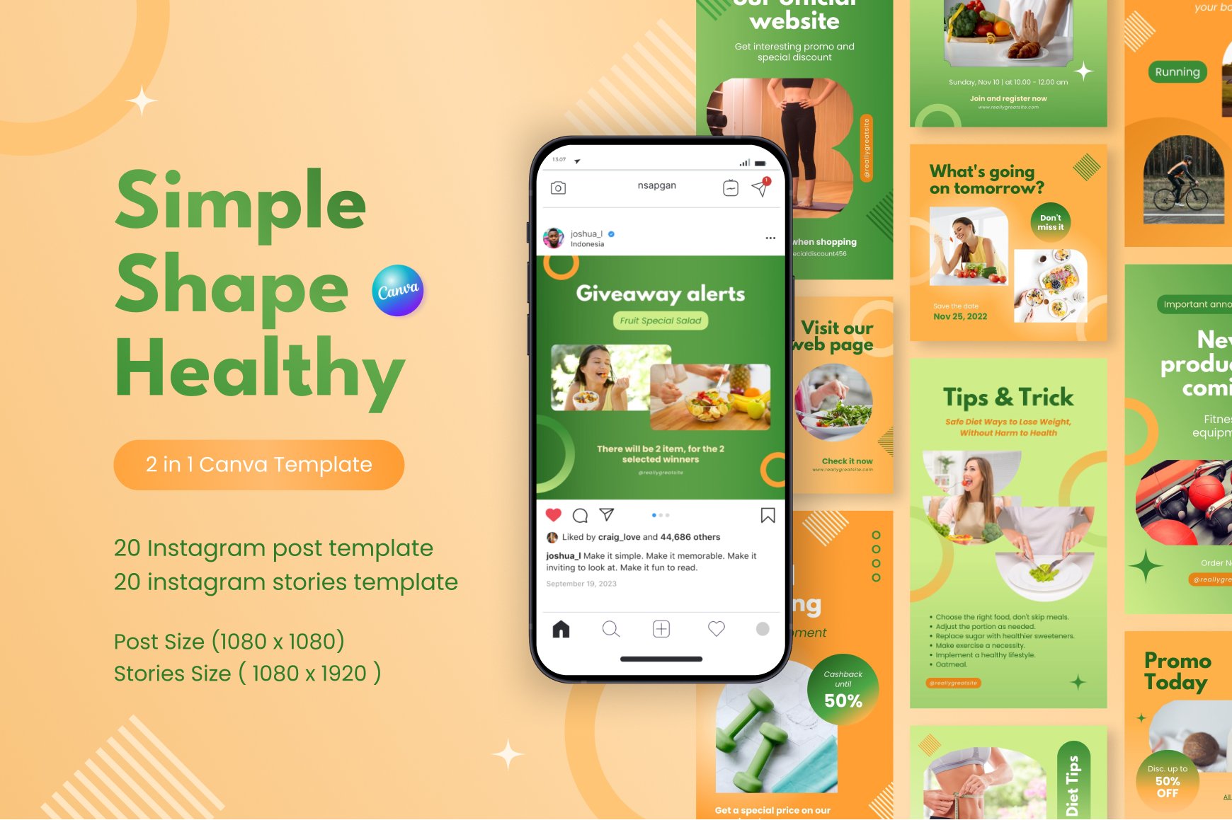 Simple Shape Healthy Canva Template By RRGraph On Dribbble