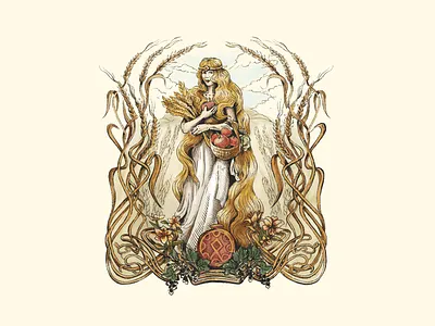 Illustration for Asgardr🌾 art artwork brand illustration branding character character art creative agency design fragrance fragrance brand graphic graphic design illustration illustrator mythology nordic nordic inspiration nordic mythology vector illustration viking