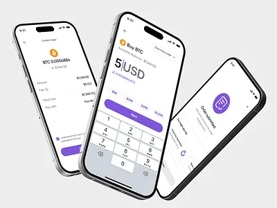 FluxTrade - Buy Crypto app app design asset binance bitcoin blockchain clean crypto crypto app crypto wallet cryptocurrency design fintech mobile mobile app mobile app design mobile ui trading app uiux wallet