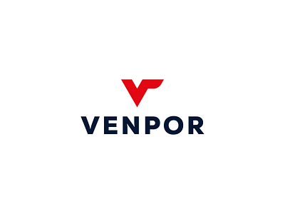 VENPOR monogram + logo geometry logo minimalistic p typo v