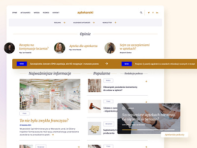 Aptekarski.com design minimal news ui ux webiste