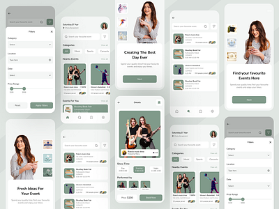 Events App branding event management app design events events app events app booking page events app design events app details page events app filter page events app home page events app onboarding page events app search page events app ui design events full apps events ios app events management apps events mobile app graphic design online events app uiux web design