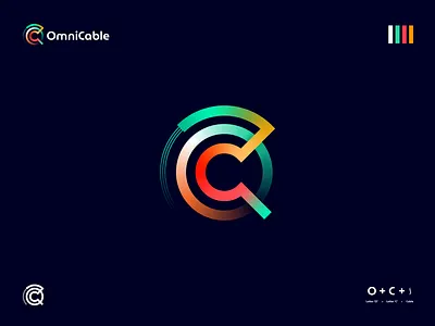 OmniCable | Modern Logo Design brand identity branding cable logo cable logo design clean logo clean logo design colorful logo design gradient logo logo logo design minimal minimal branding minimal logo modern modern logo modern logo design omni omnicable refocus