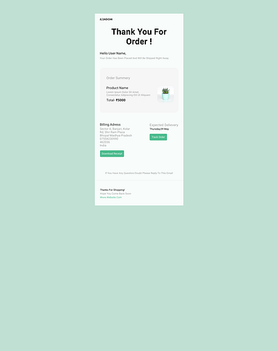 Order confirmation page #Daily UI daily ui 017 ui ux design