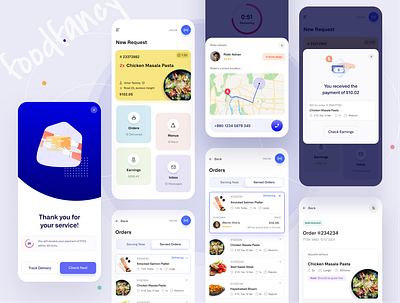 Foodfancy | Chef request handling UI app design app ui cafe clean app food delivery food selling food service full project minimal project restaurant user experience