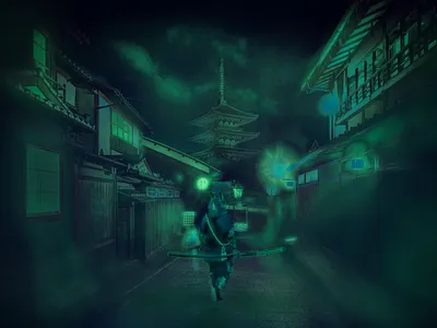 samurai x walking scene japan warriors