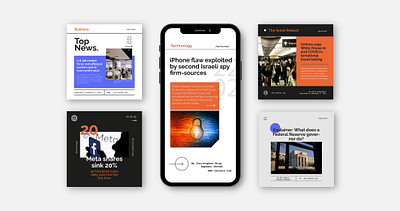 News social media post design graphics design instagram post news site social media