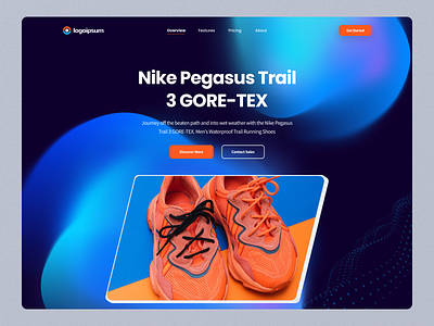 Nike Shoes Landing Page UI Design app clean dashboard design landing page landing page design minimal minimalist new design trendy design trendy ui ui ui design uiux ux design web web ui website design website ux