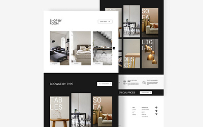 Furniture store website design furniture store landing page online store ui ui design website design