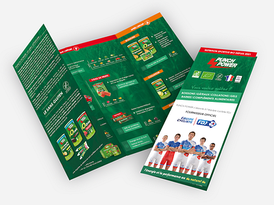 Flyer 4 volets Punch Power FDJ branding graphic design