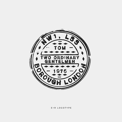 Two Ordinary Men. Borough London. branding design graphic design illustration logo logo design logotype london monogram pasta stamp street food typography vector