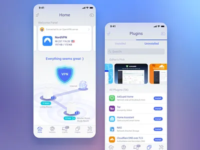 Velica Mesh router app app ui ux
