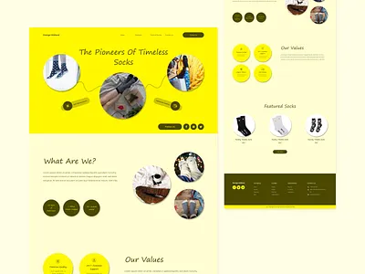 Orange Midland Website brand design fashion socks socks website timeless socks ui ui design ux ux design web design website