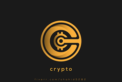 Crypto design flat logo graphic design graphic designer logo logo design minimalist logo monogram logo