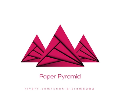 Paper Pyramid design flat logo graphic design graphic designer logo logo design minimalist logo