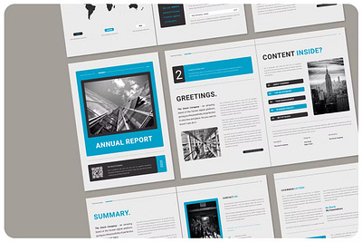 Annual Report Proposal a4 annual annual report brand identity branding catalog catalogue clean company corporate graphic design layout magazine minimal portfolio professional proposal report simple us letter