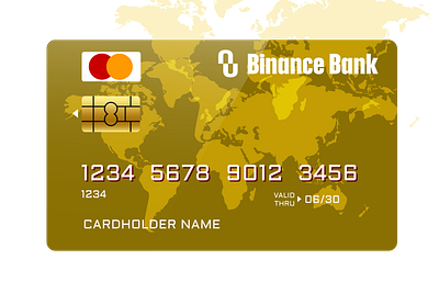 Binance Bank Master Card. design graphic design illustration