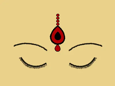 Indian Woman bride brown girl daughter desi eastern eyes feminism girlfriend graphic design illustration india indian jewelry jewelry logo pakistan red tan theruknuk wife woman