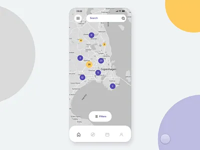 Travel app animation design interface motion graphics product design ui ux vector