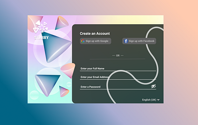 Sign Up Page app dailyui design graphic design icon logo ui ux web web design webpage website